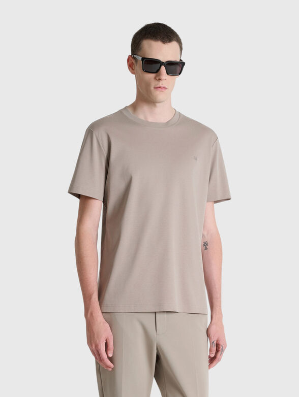 Cotton T-shirt with a printed logo - 1