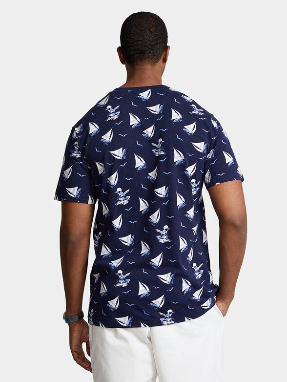 T-shirt in blue color with Polo Bear print - 3