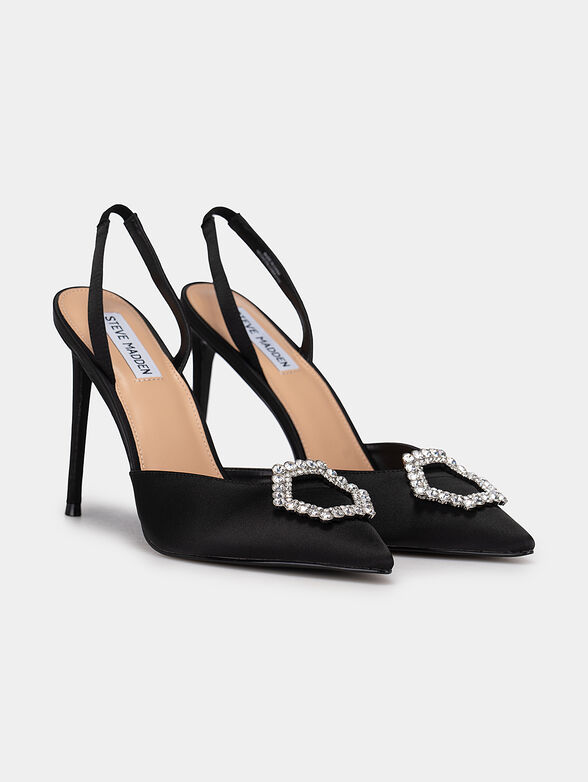 VIONNET black satin sandals - 2