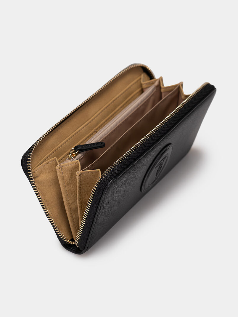 AMBER Black wallet with logo detail - 3