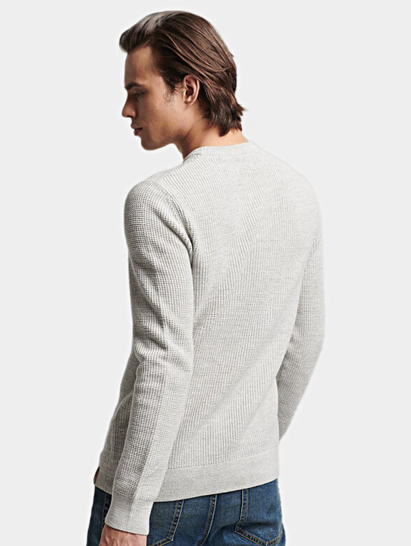 Black textured sweater - 2