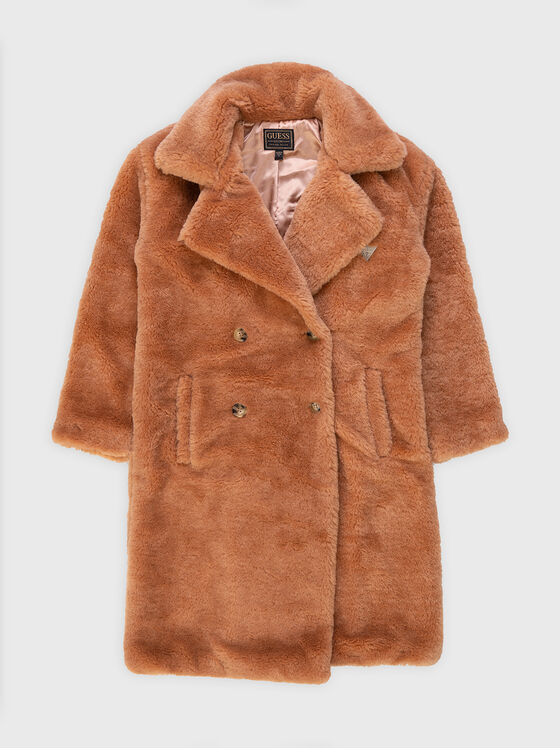 Brown fluffy coat - 1