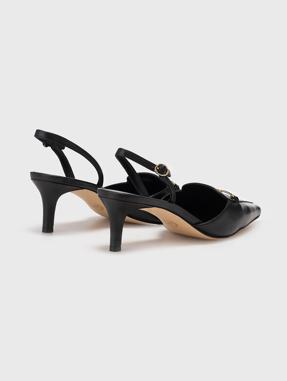 LENA leather heeled sandals - 3