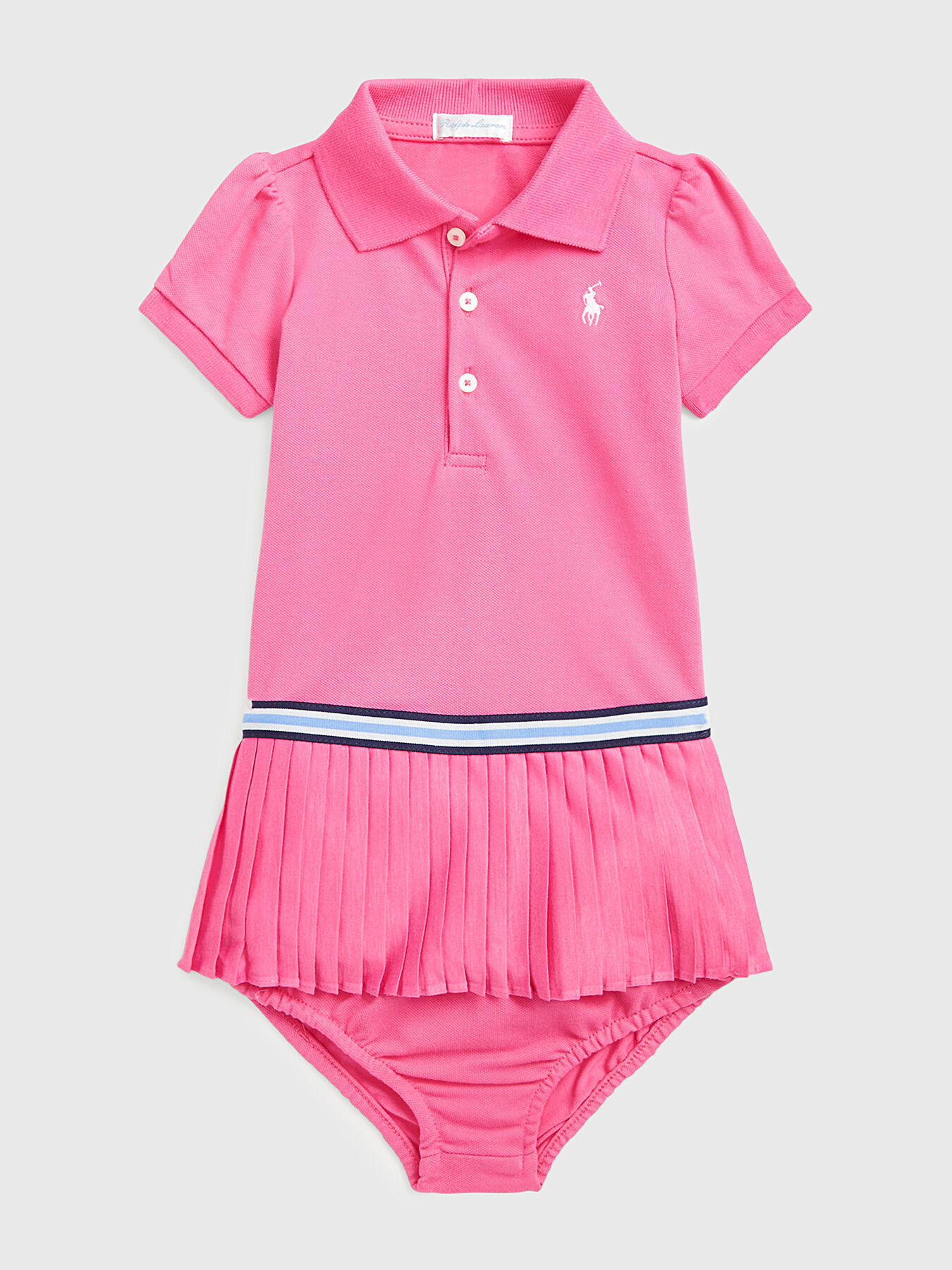 Dress with soleil element in fucsia color brand POLO RALPH LAUREN Globalbrandsstore en