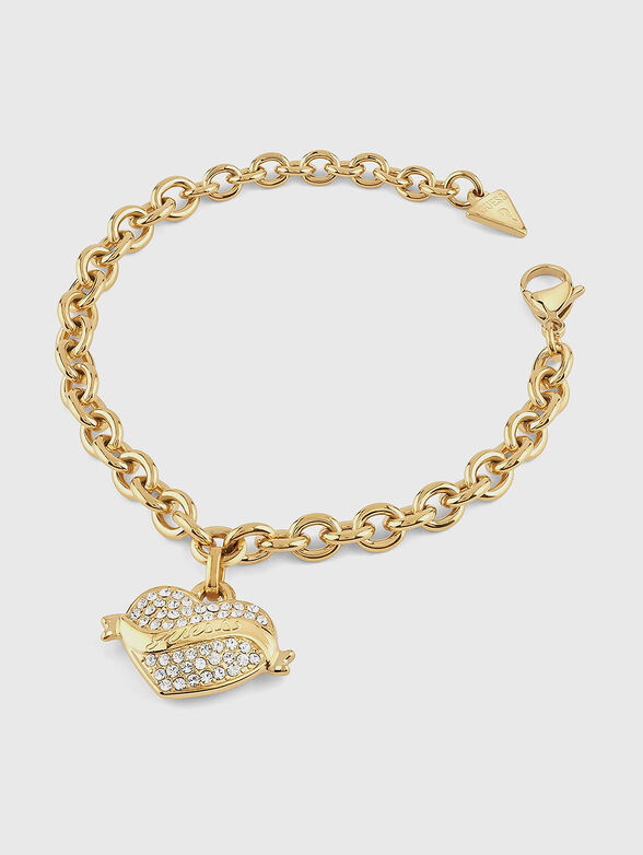 HEART bracelet with rhinestones - 1