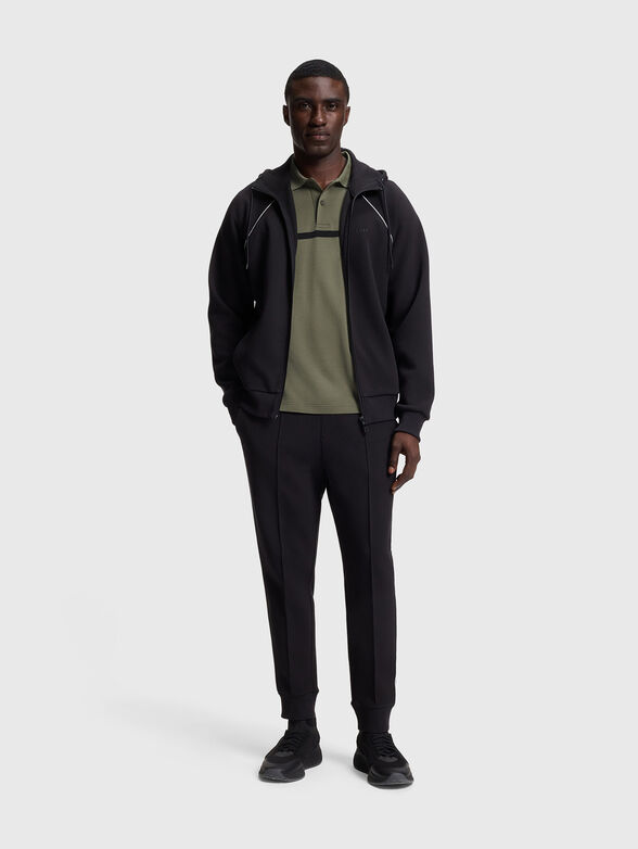 Polo shirt with contrasting stripe  - 2