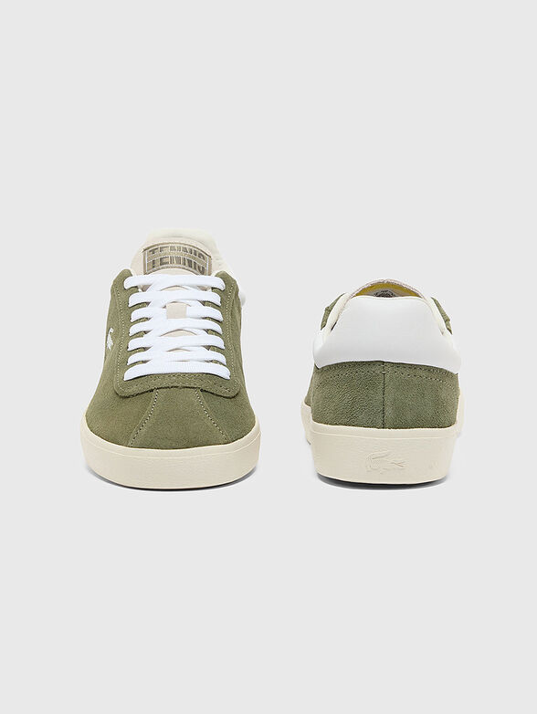 Suede sports shoes with logo - 5