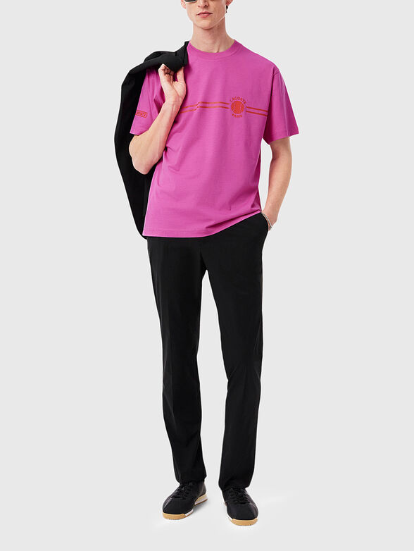 Cotton T-shirt in dark blue - 2