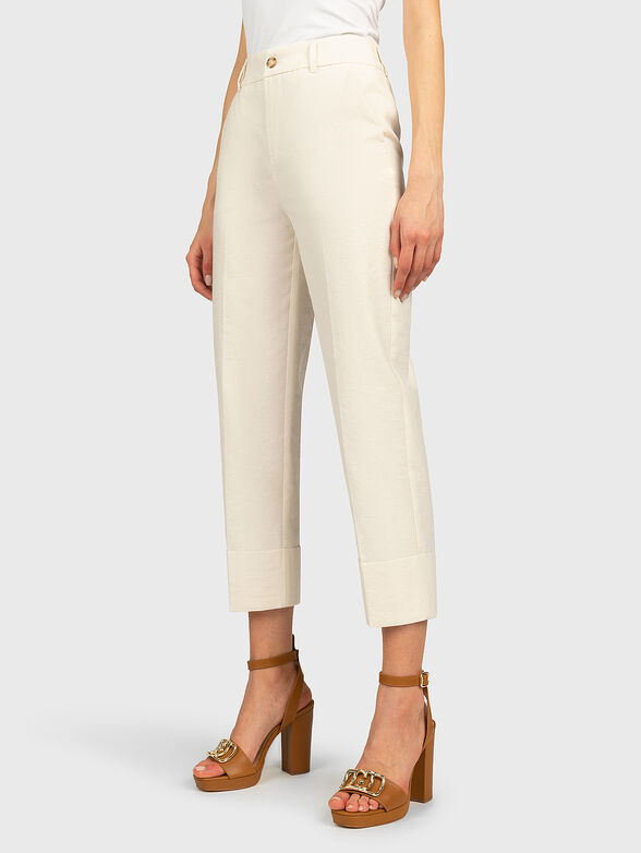 High-wasted chino trousers - 1