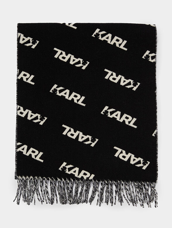 K/Studio print wool scarf - 3