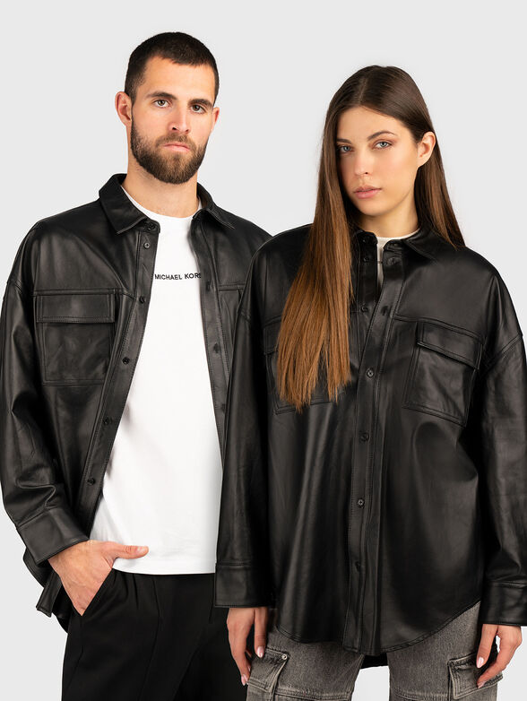 Unisex leather shirt - 1