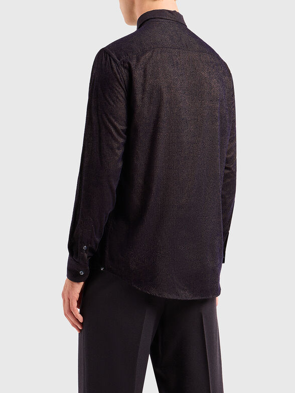 Textured viscose shirt  - 3