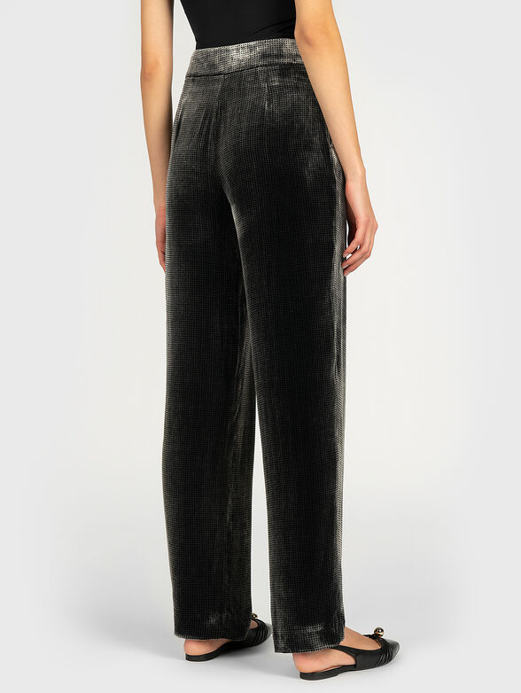 Velvet trousers with high waist - 2