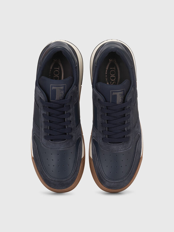 Sneakers in dark blue color - 5