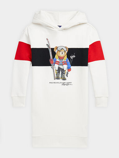 Sweatshirt dress with Polo Bear print - 4