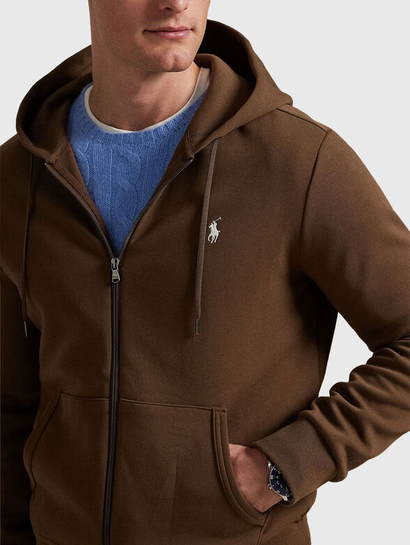 Sweatshirt with logo embroidery - 4