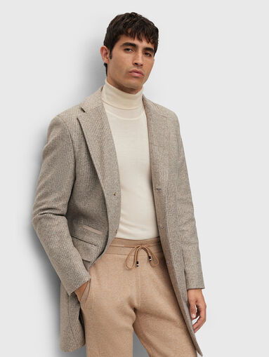 Coat in wool blend - 4