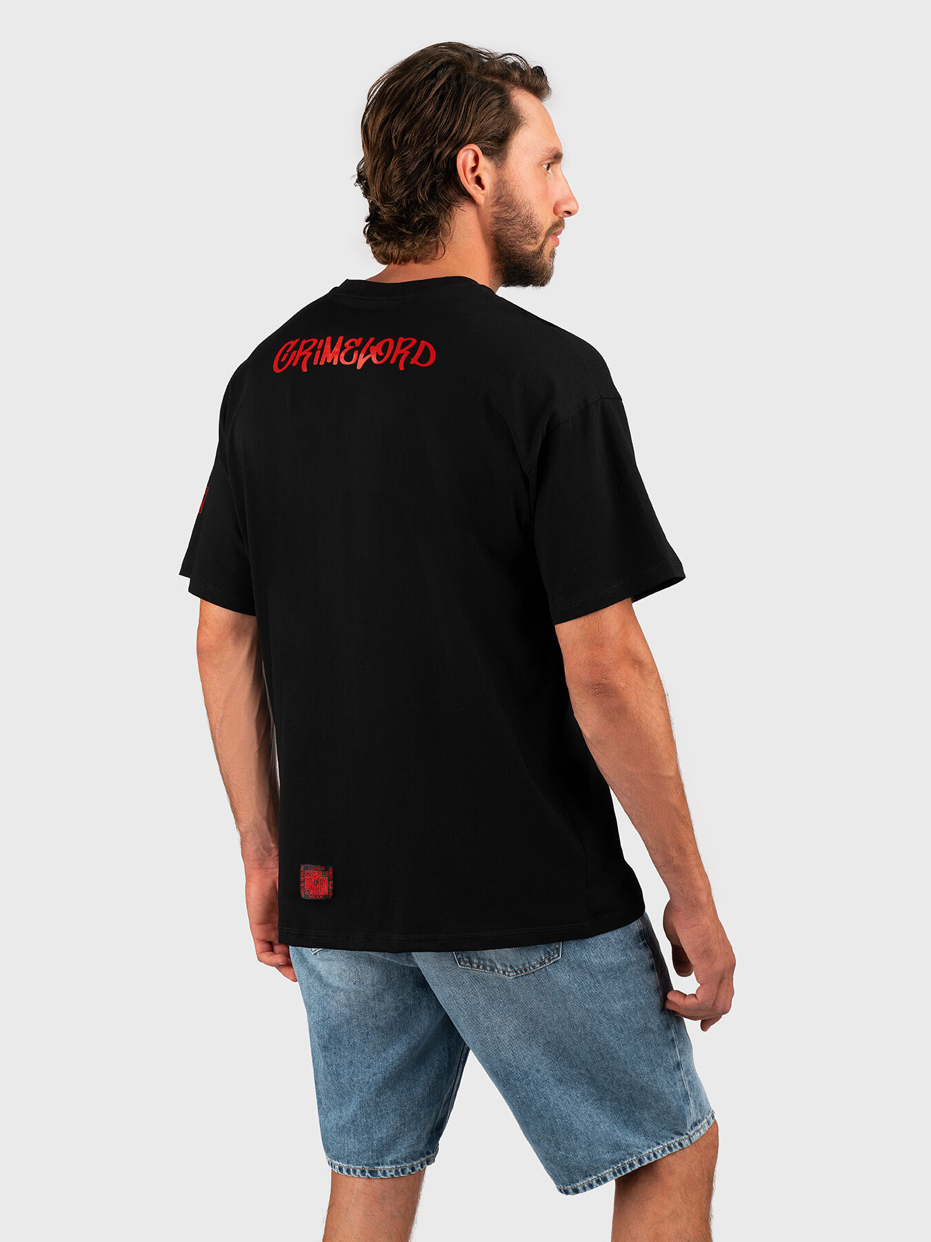 Oversized T-shirt with contrast print brand GINZA MODE