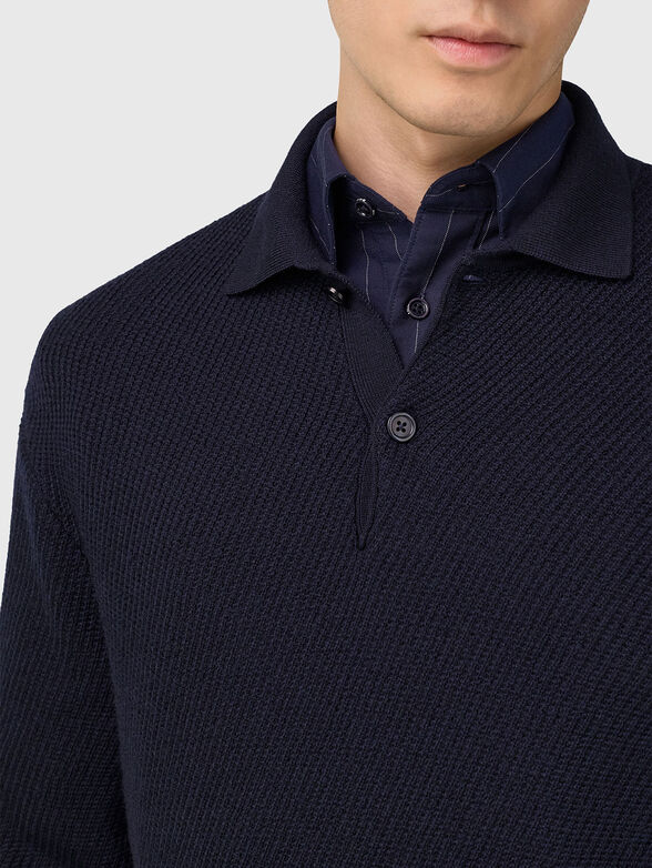 Textured wool sweater  - 4