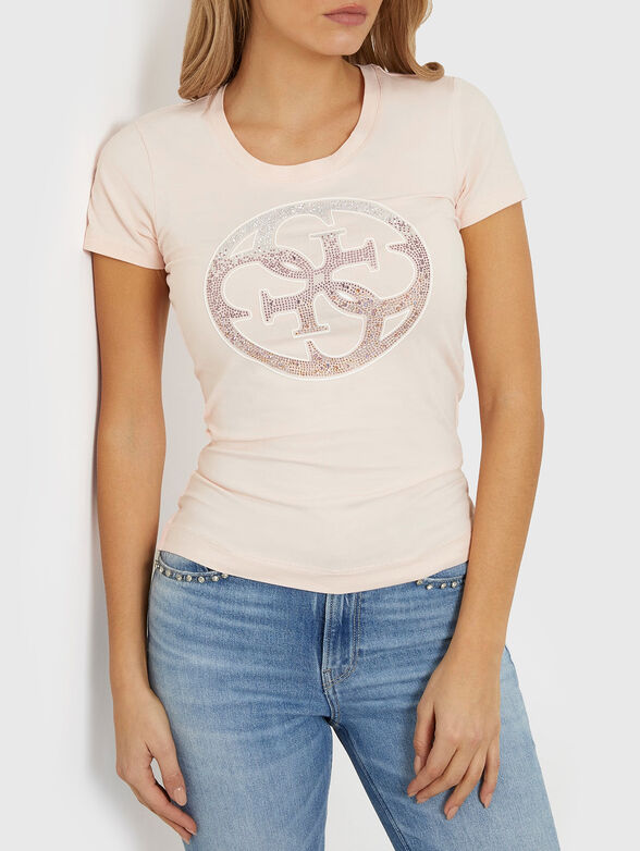 Crystal embellished T-shirt - 4