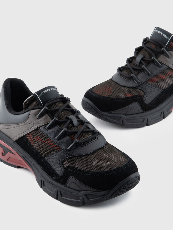 Sneakers with suede and camouflage details - 4