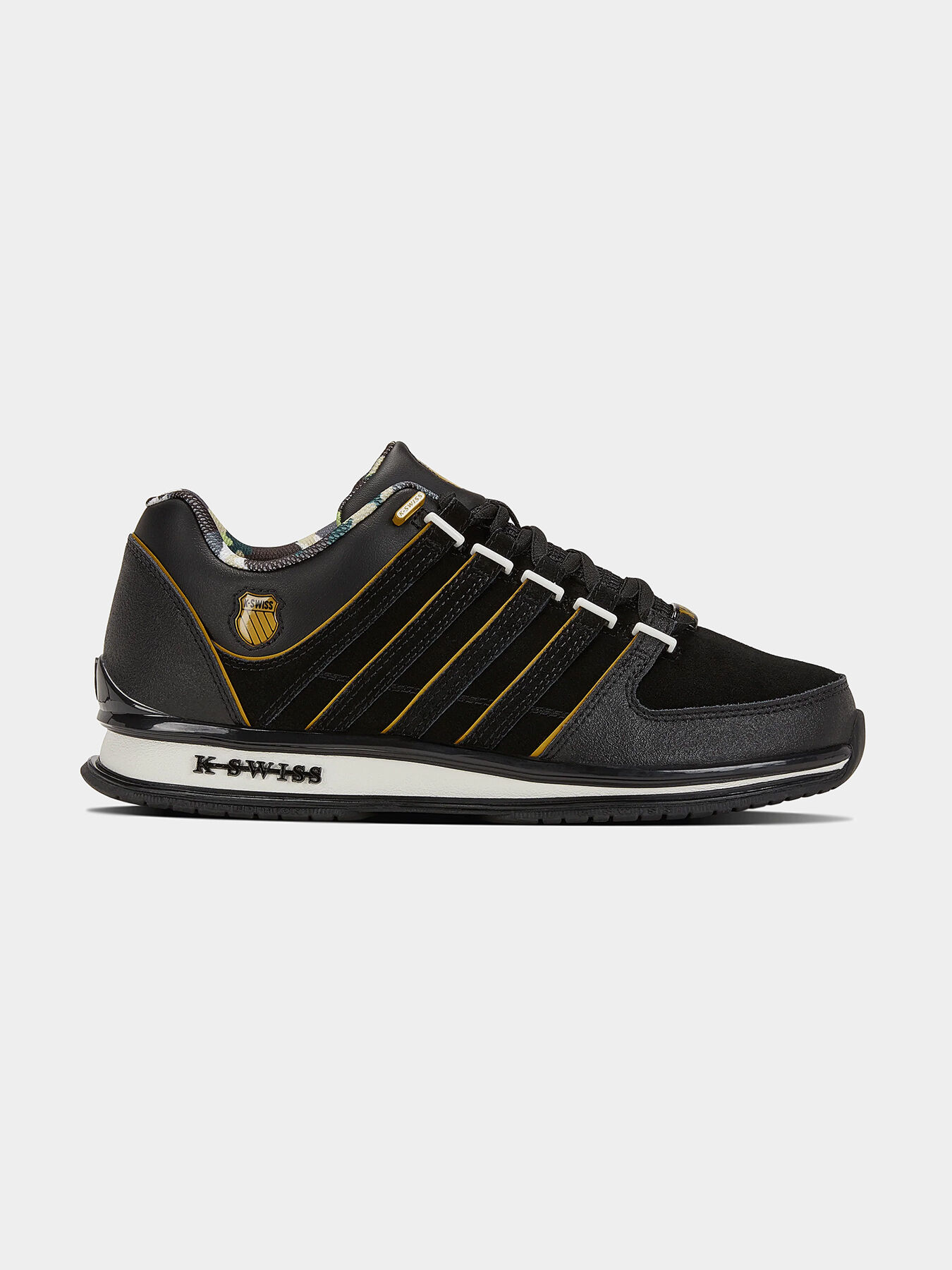 RINZLER sports shoes with gold accents brand K SWISS Globalbrandsstore en