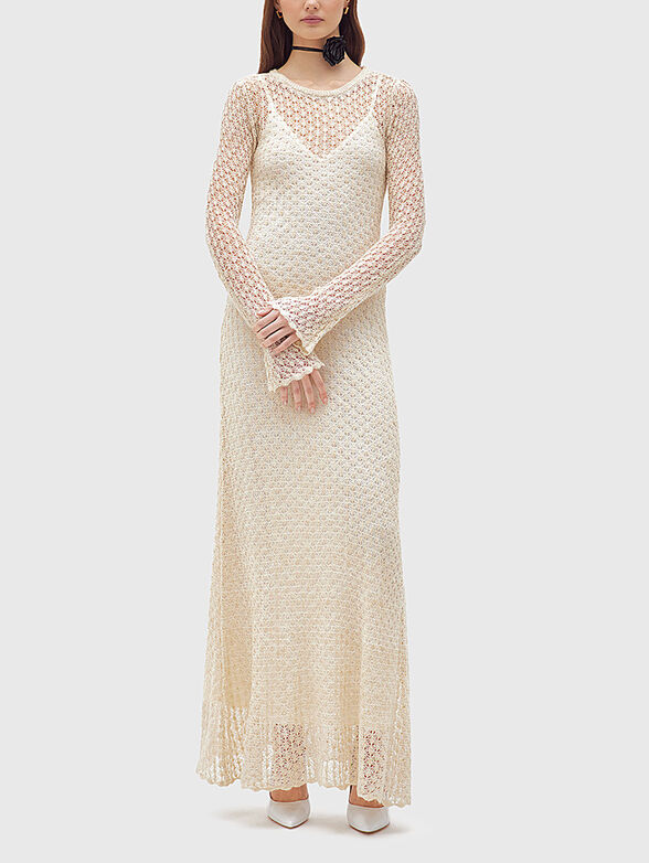 Crochet knit maxi dress - 4