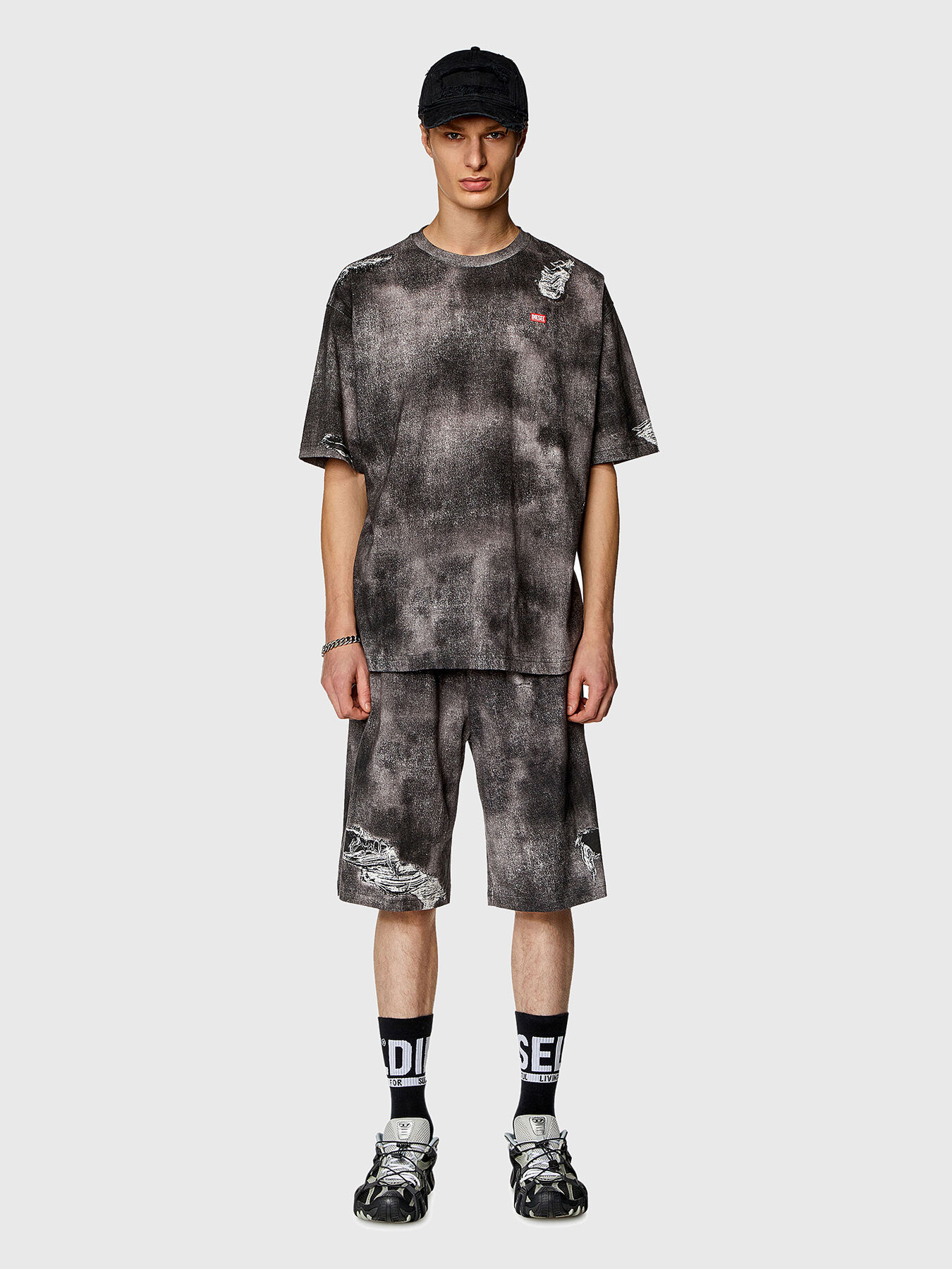 【DIESEL】 Tシャツ T-Wash-N2 T-WASH-N2 T-shirt with logo detail brand DIESEL