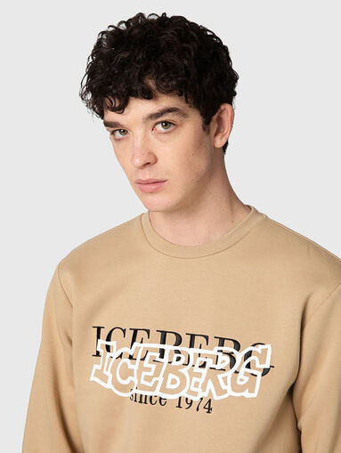 Sweatshirt with logo lettering - 5