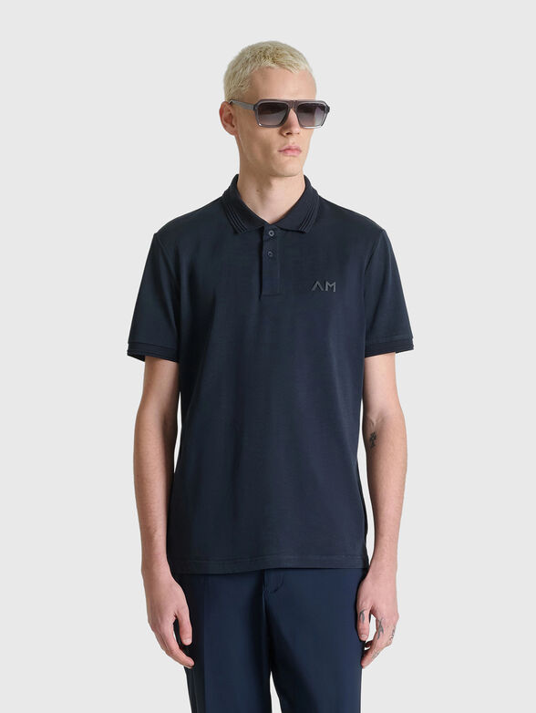 Short sleeved cotton polo shirt - 1