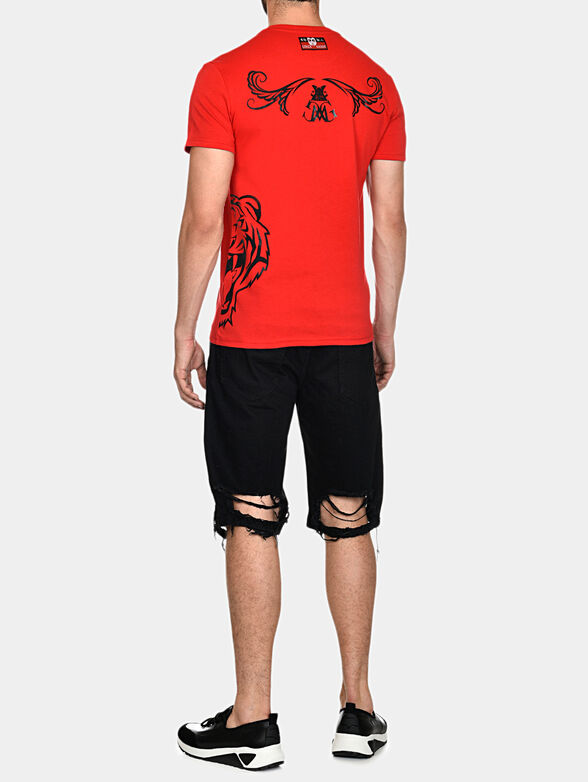 GMTS025 T-shirt  with print and embroidery - 2