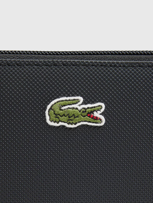Black wallet with logo detail - 3