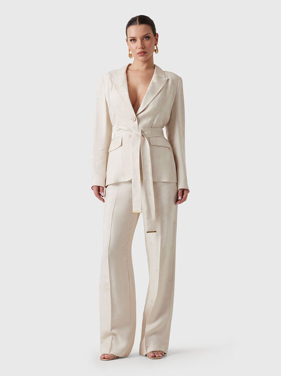 WHITNEY blazer with floral motifs - 1