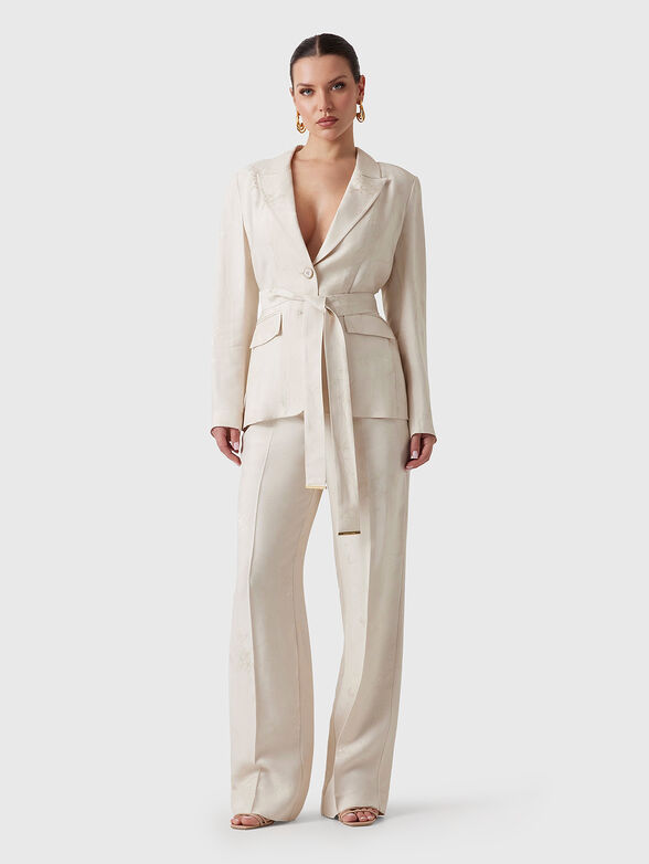 WHITNEY blazer with floral motifs - 1