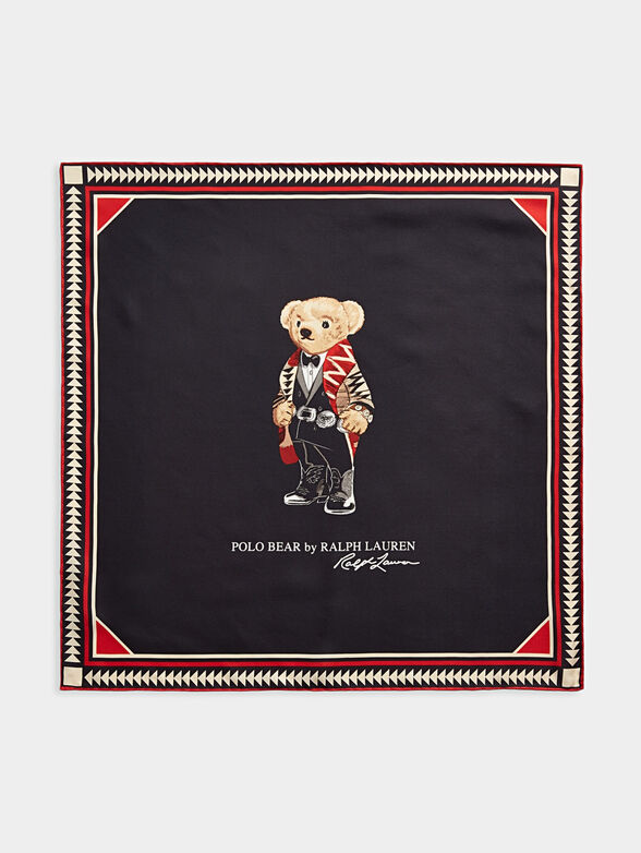 Scarf with Polo Bear logo print - 1