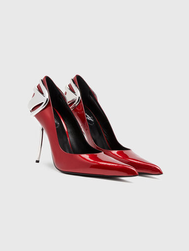D-TEN&HALF P leather heel shoes - 2