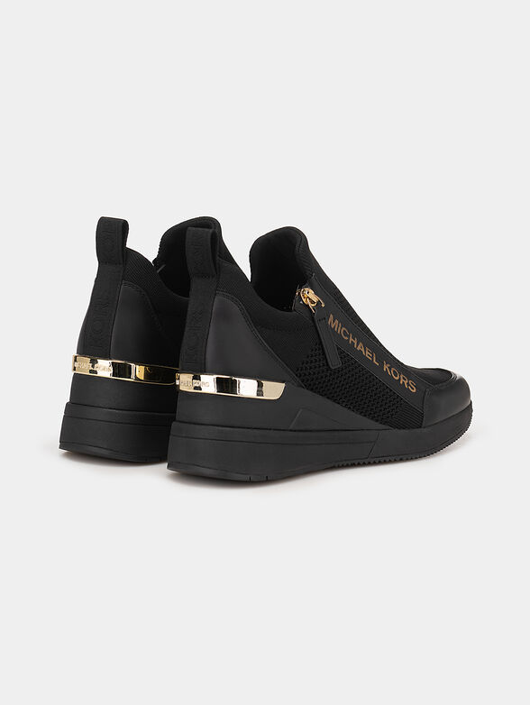 Logo sneakers with wedge - 3