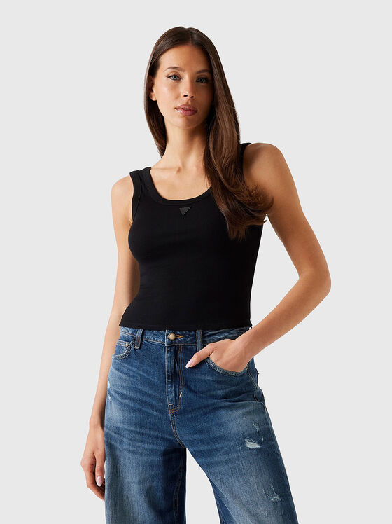 Cotton top with logo detail - 1