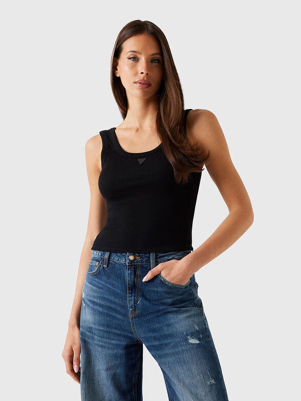 Cotton top with logo detail - 1