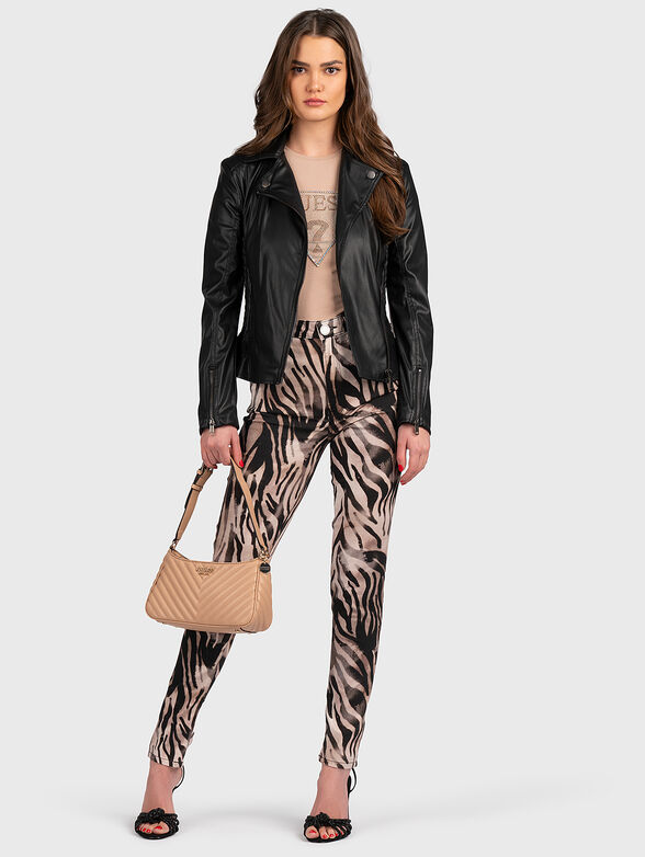 T-shirt with shiny logo detail - 2