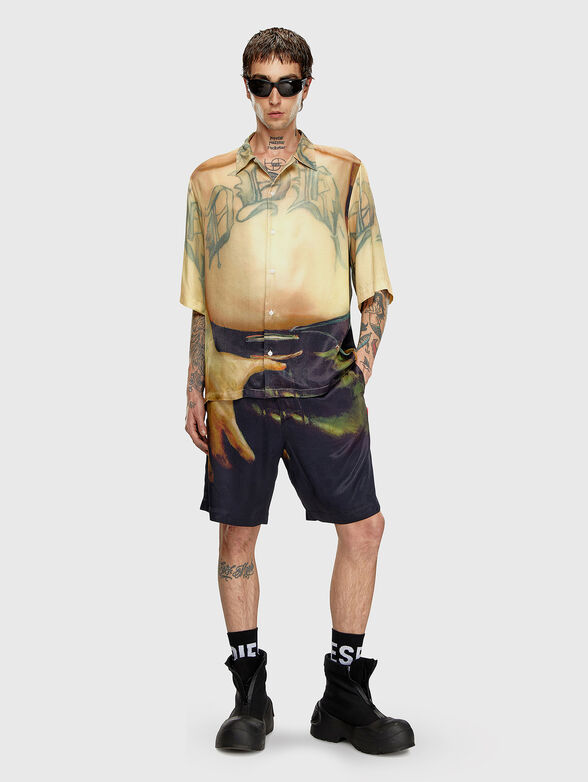 PR-S-MEC-SS unisex viscose blend shirt - 2