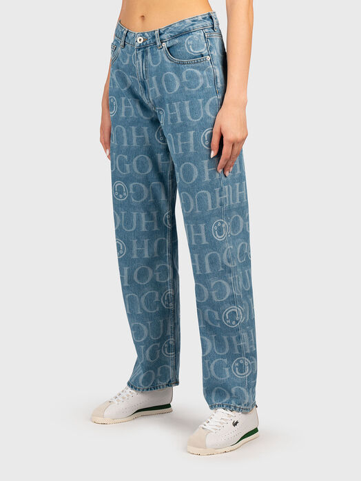 ELYAH light blue jeans with print