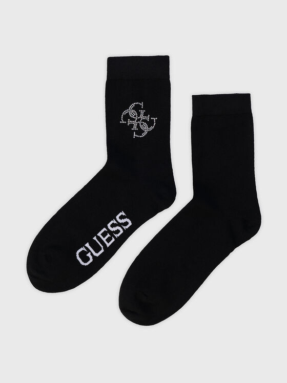 Black socks with 4G logo  - 1