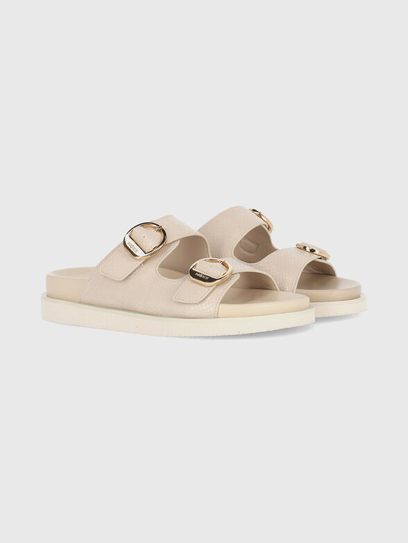 Slippers with golden details - 2