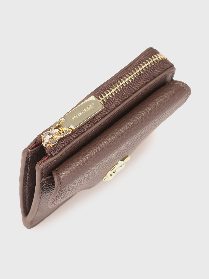 Leather cardholder with logo - 3