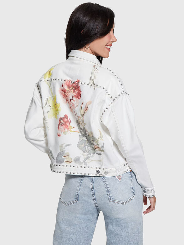 CLARA back print denim jacket - 2