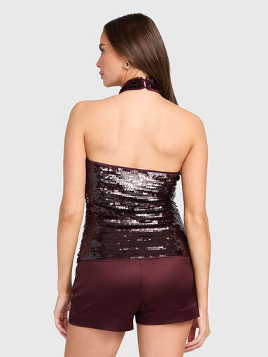 Halter neck sequin top - 3