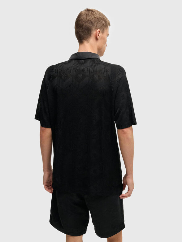 Textured jacquard polo shirt - 3