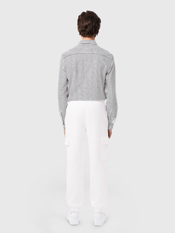 Black cargo trousers with logo - 2