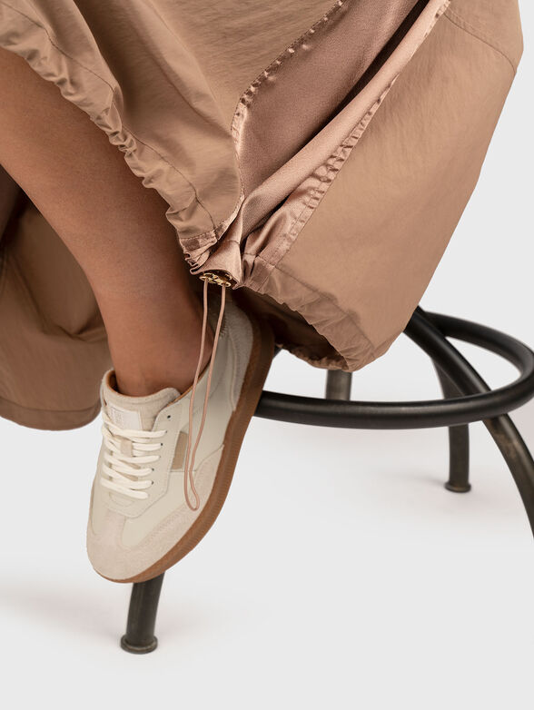 Midi skirt with elastic waist - 5